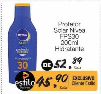 Supermercado Dalben Protetor solar nívea fps30 oferta