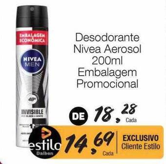 Desodorante nivea aerosol embalagem promocional
