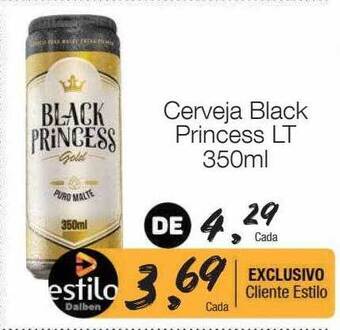 Supermercado Dalben Cerveja black princess lt oferta