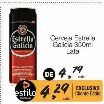 Supermercado Dalben Cerveja estrella galicia lata oferta