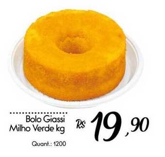 Giassi Supermercados Bolo Giassi Milho Verde 1kg oferta