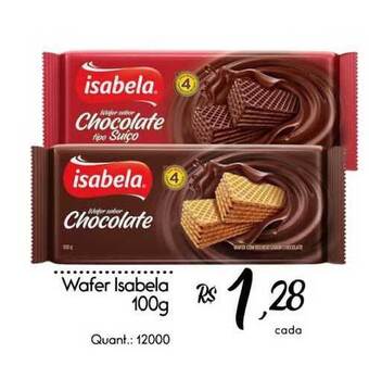 Giassi Supermercados Wafer Isabela 100g oferta