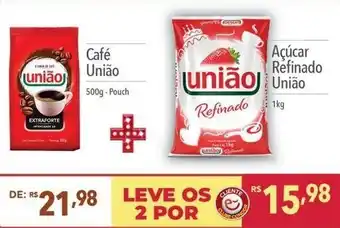 Supermercados Condor Cafe Uniao 500g + Acucar Refinado Uniao 1kg oferta