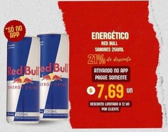Federzoni Supermercados Energetico Red Bull sabores 250ml oferta