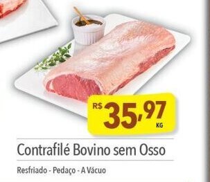 Supermercados Condor Contrafile Bovino sem Osso 1kg oferta
