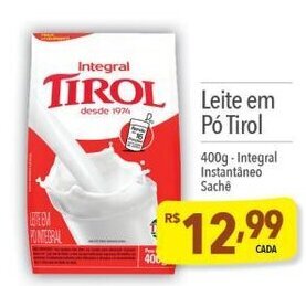 Supermercados Condor Leite em po Tirol 400g oferta