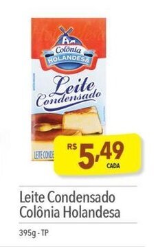 Supermercados Condor Leite condensado Colonia Holandesa 395g oferta