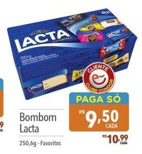 Supermercados Condor Bombom Lacta 250.6g oferta