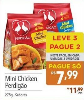 Supermercados Condor Mini Chicken Perdigao 275g oferta