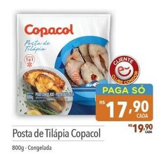 Supermercados Condor Posta de Tilapia Copacol 800g oferta