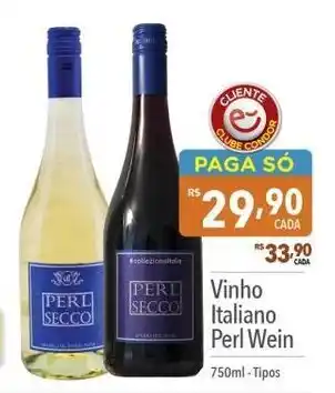 Supermercados Condor Vinho Italiano Perl Wein 750ml oferta