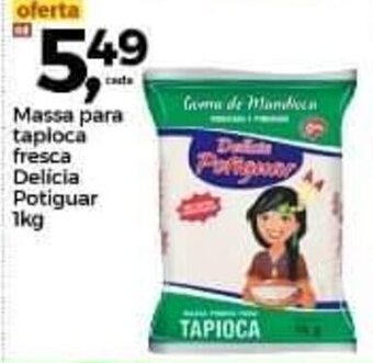 Frangolândia Massa para tapioca fresca Delicia Potiguar 1kg oferta