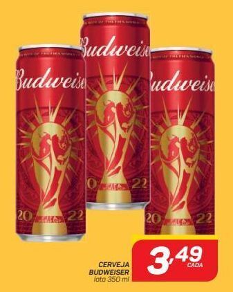 GBarbosa Cerveja budweiser 350ml oferta