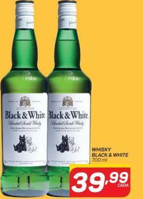 GBarbosa Whisky black & white 700ml oferta