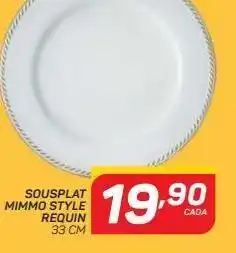 GBarbosa Sousplat mimmo style requin oferta