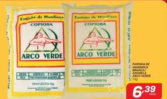 GBarbosa Farinha de mandioca branca/amarela arco verde 1kg oferta