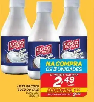 GBarbosa Leite de coco coco do valle 200ml oferta