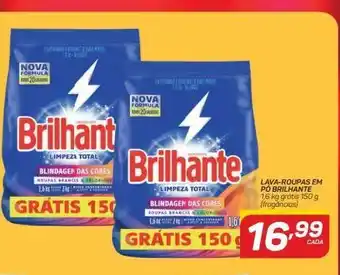 GBarbosa Lava roupas em pó brilhante 1,6kg grátis 150g oferta
