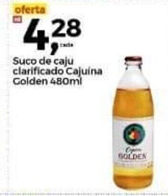 Frangolândia Suco de Caju clarificado Cajuina Golden 480ml oferta