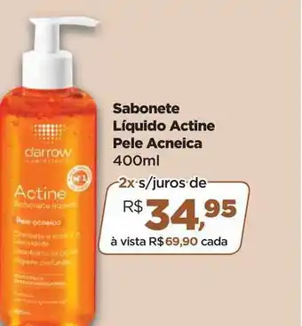Farmácias Nissei Sabonete Líquido Actine Pele Acneica 400ml oferta