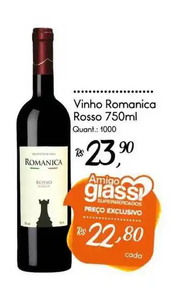 Giassi Supermercados Vinho Romanica Rosso 750ml oferta