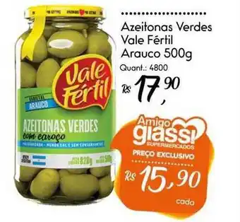 Azeitona verdes vale fértil arauco