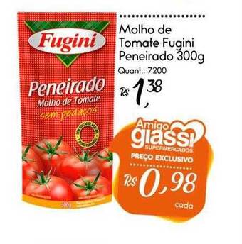 Giassi Supermercados Molho de tomate fugini peneirado oferta