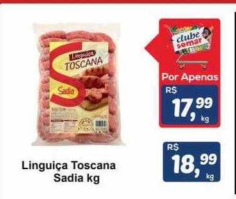 Semar Supermercado Linguiça toscana sadia oferta