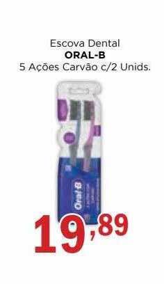 Supermercados Mundial Escova dental oral-b 5 ações carvão oferta