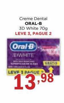 Supermercados Mundial Creme dental oral-b 3d white leve 3 pague 2 oferta