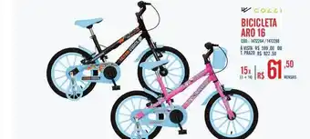 Bicicleta aro 16 cozzi