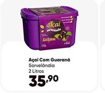 Zaffari Açai com guaraná sorvelândia oferta