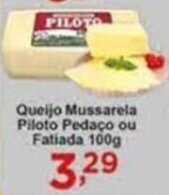 Rossi Supermercado Queijo Mussarela Piloto Pedaco ou Fatiada 100g oferta