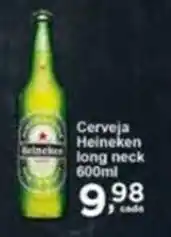 Rossi Supermercado Cerveja Heineken Long Neck 600ml oferta
