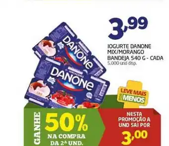 Iogurte Danone Mix Morango Ganhe 50% Na Compra Da 2a Und.