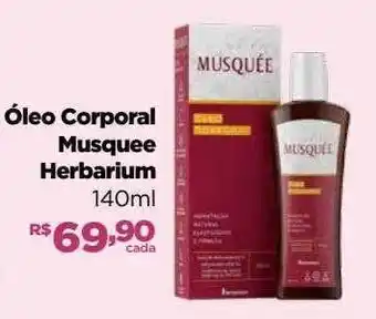 Farmácias Nissei Óleo corporal musquee herbarium oferta