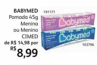 Babymed pomada 45g menina ou menino cimed
