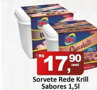 Rede Krill Sorvete rede krill sabores oferta