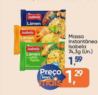 Imec Supermercados Massa instantâneo isabela oferta