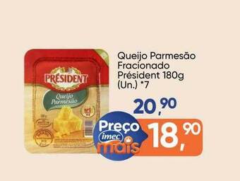 Imec Supermercados Queijo parmesão fracionado président oferta