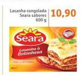 Sonda Lasanha congelada seara sabores oferta