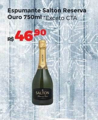Villarreal Supermercados Espumante salton reserva ouro exceto cta oferta