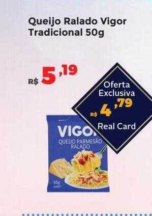 Villarreal Supermercados Queijo ralado vigor tradicional oferta