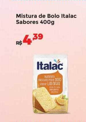 Villarreal Supermercados Mistura de bolo italac sabores oferta
