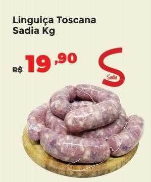 Villarreal Supermercados Linguiça toscana sadia kg oferta