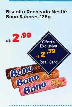 Villarreal Supermercados Biscoito recheado nestlé bono sabores oferta