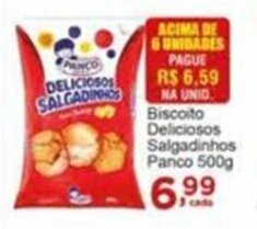Rossi Supermercado Biscoito Deliciosos Salgadinhos Panco 500g oferta
