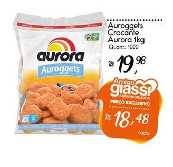 Giassi Supermercados Auroggets Crocante Aurora 1kg oferta
