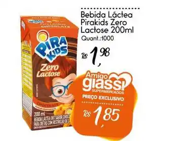 Giassi Supermercados Bebida Láctea Pirakids Zero Lactose 200ml oferta