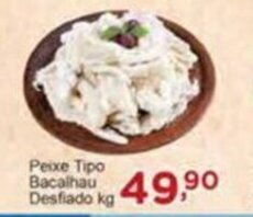 Rossi Supermercado Peixe tipo Bacalhau Desfiado 1kg oferta